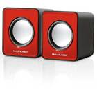 Caixa De Som 2.0 Mini 3w Rms Vermelho Multilaser - Sp197