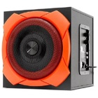 Caixa De Som 2.1 50w Rms Grade Gamer Preta E Laranja Sp266