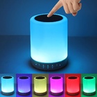 Caixa De Som Abajur Bluetooth Luminária Touch Led Rgb Suave