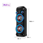 Caixa de Som AIWA Torre Bluetooth 2300W AWS-T2W-02