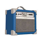 Caixa De Som Amplificada Multiuso Up!5 Sky Blue Fm/usb/bt