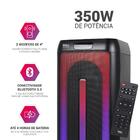 Caixa De Som Amplificada Philco Pcx4501 350w Flash Light Pret