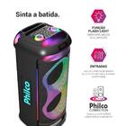 Caixa De Som Amplificada Philco Pcx6702 800w Ex Bass Preta Bi