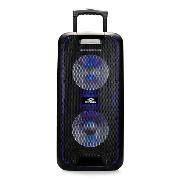 Caixa De Som Amplificada Sumay Titan 600w Bluetooth C/ Microf