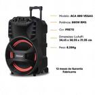 Caixa De Som Amvox Bluetooth Aca 880 Vegas Preto 880w Rms Biv