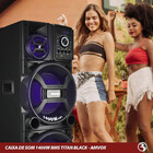 Caixa De Som Amvox Titan 1400w Led Bluetooth Usb Sd Bivolt Pr