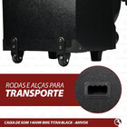 Caixa De Som Amvox Titan 1400w Led Bluetooth Usb Sd Bivolt Pr