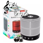 Caixa De Som Bluetooth 887 Fm Academia Aula Piscina Prata