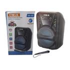 Caixa De Som Bluetooth Com Microfone Auto Falante Led Portati