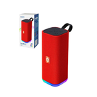 Caixa De Som Bluetooth Led Rgb 5w Usb Micro Sd Fm Vermelho Cs