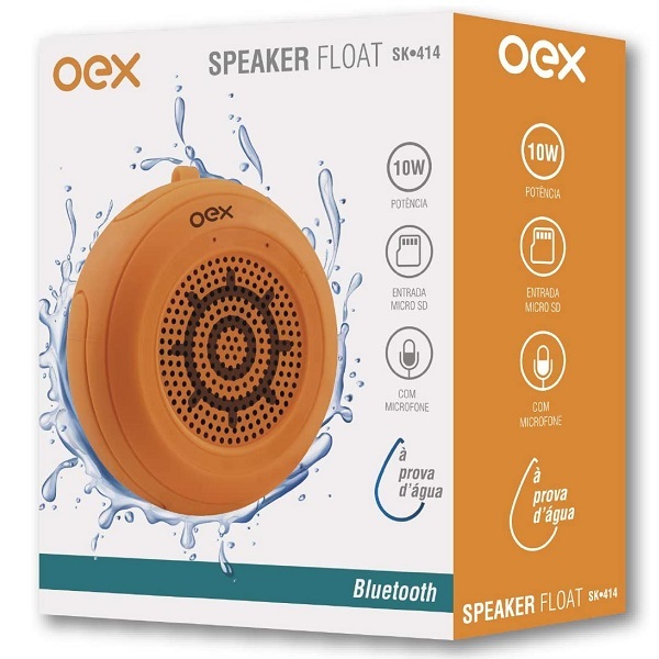 Caixa De Som Bluetooth Portatil Prova D Agua 10w Oex Floa...