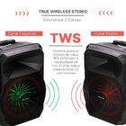 Caixa De Som Bluetooth Xc-712t 450w + 1 Microfone C/ Fio Poly