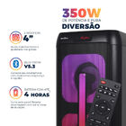 Caixa De Som Britânia Bcx4601 Flash Lights Bluetooth V5.3 350