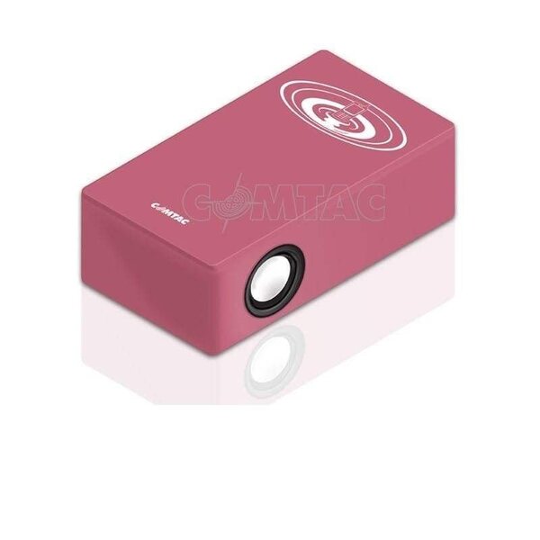 Caixa De Som De Contato Magic Booster Box Comtac Rosa Neon 92