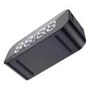 Caixa De Som E Rádio Relógio Fm Bluetooth Aux Micro Sd Lcd Pr