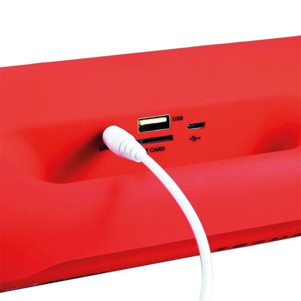 Caixa De Som Frahm Sb 215bt 30w Rms 2x3" Bt/usb/sd/fm Vermelha