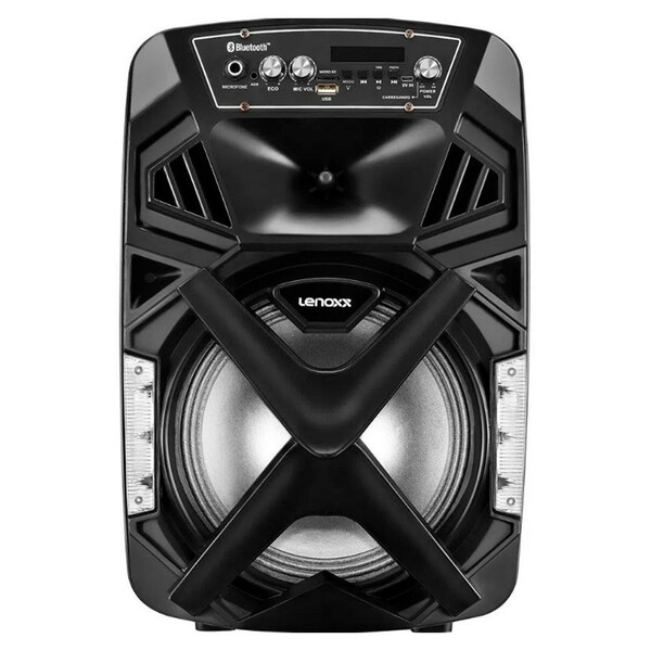 Caixa De Som Lenoxx Display Digital Com Bluetooth Potência 15