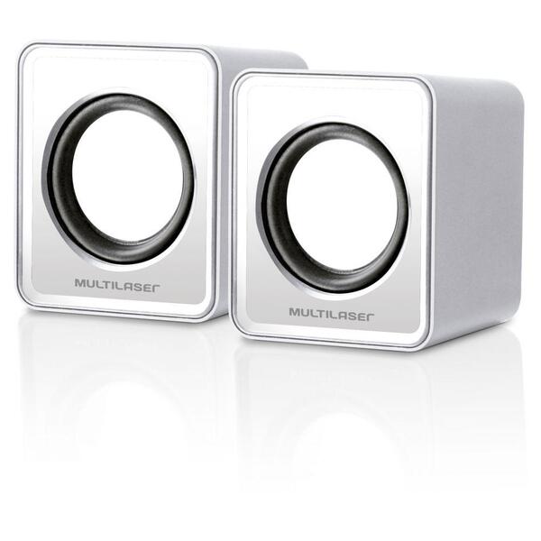 Caixa De Som Multilaser 2.0 Mini 3w Rms Usb Para Notebook