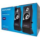 Caixa De Som Multilaser Shadow 2.0 Usb 8w Rms Preta Sp091