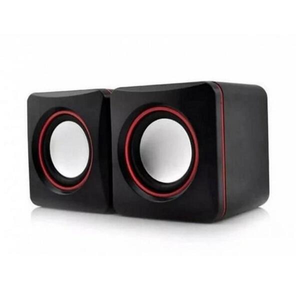 Caixa De Som Para Computador Pc Notebook 3w Rms Cabo P2 Usb