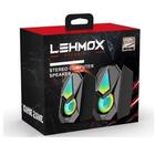 Caixa De Som Para Pc Com Luzes Rgb Gamer Gt-s2 Saída P2 Aux