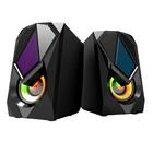 Caixa De Som Para Pc Com Luzes Rgb Gamer Gt-s2 Saída P2 Aux