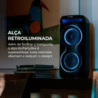 Caixa De Som Partybox Aiwa Pb-08 Bluetooth 8h Rgb Usb Tws Pre