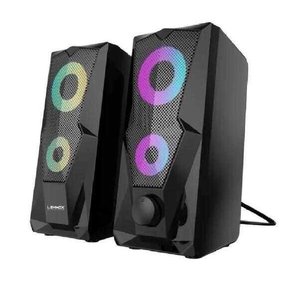 Caixa De Som Pc Gamer Rgb Lehmox Hyper Gt-s3