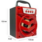 Caixa De Som Portátil Bluetooth Mp3 Usb Radio Fm 6w Grasep D-