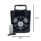 Caixa De Som Portátil Com Led Rádio Controle Remoto Suporte P