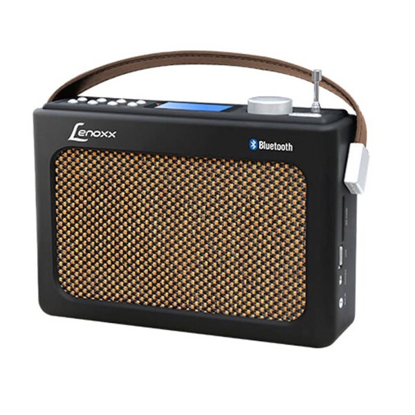 Caixa de Som Retro Lenoxx 10w Rms USB/SD/AUX Radio AM/FM Blue