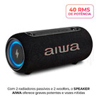 Caixa De Som Speaker 40w, Bluetooth, Ipx5, Aws-sp-04-lb Aiwa