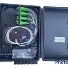 Caixa De Terminação Óptica Cto Dupla Trava 1x16 Completa Preto