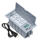 Caixa De Tomada 4 Blocos 3 Tomadas 10a 3 Usb 5.2a Cinza