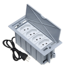 Caixa De Tomada 4 Blocos 4 Tomadas 10a Cinza