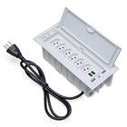 Caixa De Tomada 7 Blocos Embutir 5 Tomadas 10a 2 Usb 4.9a Bra