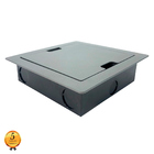 Caixa De Tomadas Piso C\ Tampa Metálica Cinza Spe-900-tbm