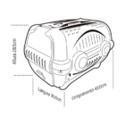 Caixa De Transp. Luxo Furacaopet N1 - Verde