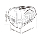 Caixa De Transp. Luxo Furacaopet N2 - Vermelha