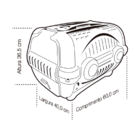 Caixa De Transp. Luxo Furacaopet N3 - Azul