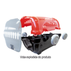 Caixa De Transporte Média Para Pet Até 7kg-  Azul E Preto