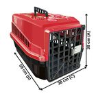 Caixa De Transporte Para Cachorro Gatos N4 Bravo Pet - Vermel