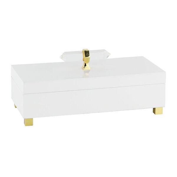 Caixa Decorativa Com Alca De Pedra 28cm X 13 5cm X 12 5cm