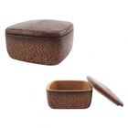 Caixa Decorativa De Resina Marrom