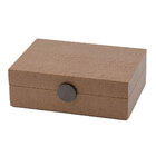 Caixa Decorativa Em Mdf Com Revestimento Em Pu Marrom 22cm Ah