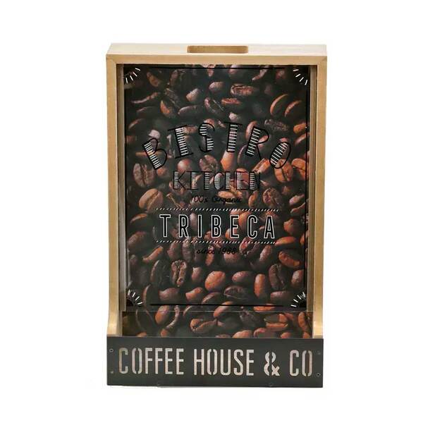 Caixa Decorativa Porta Capsula Cafe Em Mdf