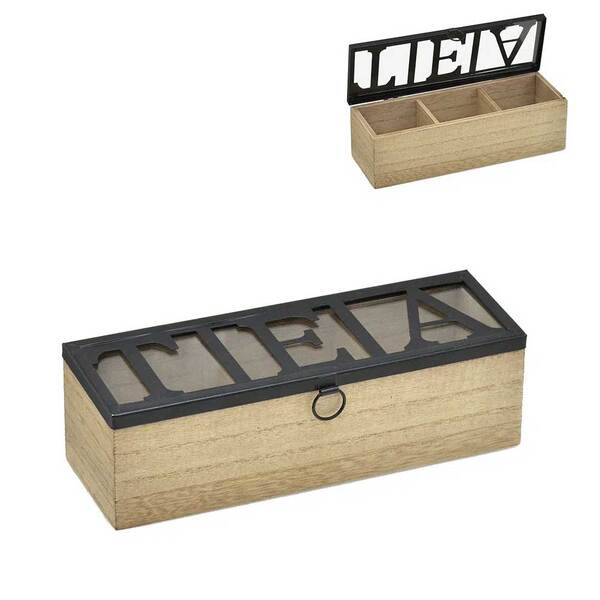 Caixa Decorativa Porta Chá Em Mdf