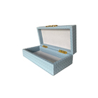 Caixa Decorativas Conforto Azul E Dourado G