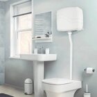 Caixa Descarga Plástica 9 Litros Branca - Metasul, Opção: Bra