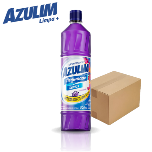 Caixa Desinfetante Azulim Lavanda 500ml Atacado C/12 Un